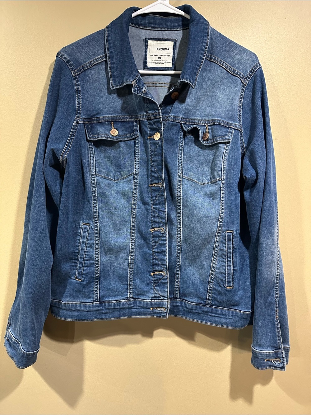 Sonoma Medium Blue Denim Jacket for Women